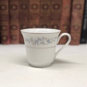 Fire China of Japan Forget Me Not Pattern Blue Mug